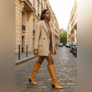 Tory Burch Tan Heeled Boots
